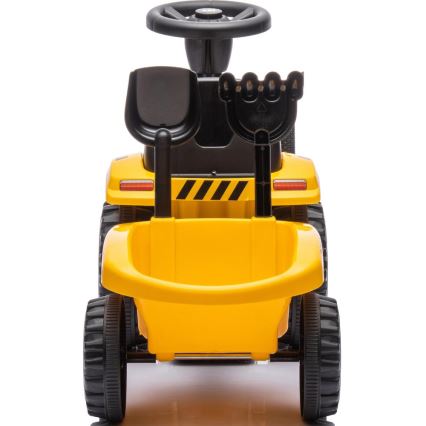 Rutschauto Traktor CAT 2xAA gelb/schwarz