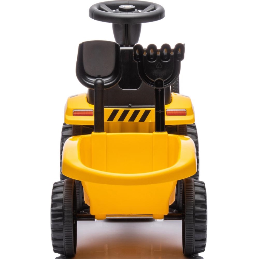 Rutschauto Traktor CAT 2xAA gelb/schwarz