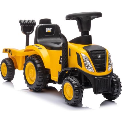 Rutschauto Traktor CAT 2xAA gelb/schwarz