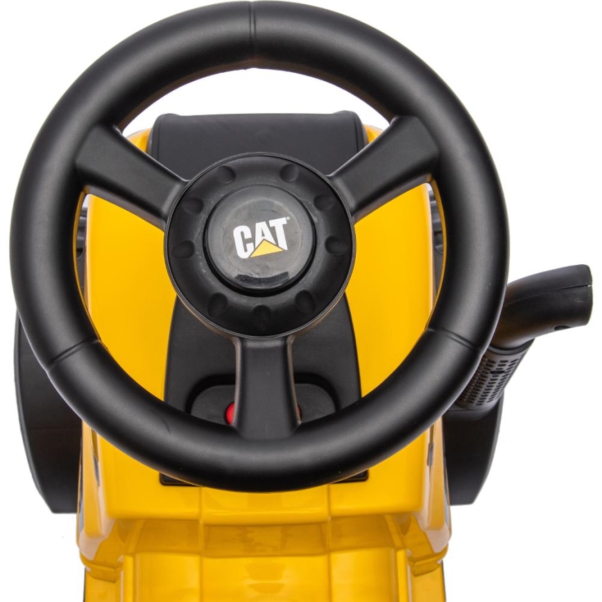 Rutschauto Traktor CAT 2xAA gelb/schwarz