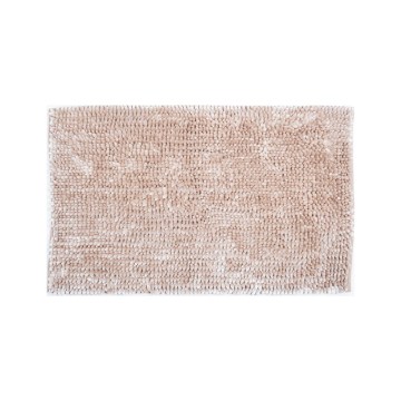 Rutschfeste Badematte CHENILLE 50x80 cm beige