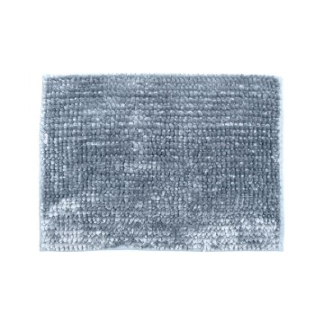 Rutschfeste Badematte CHENILLE 50x80 cm grau