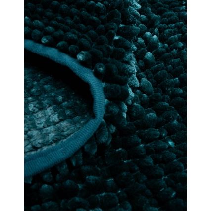Rutschfeste Badematte CHENILLE 50x80 cm, türkis