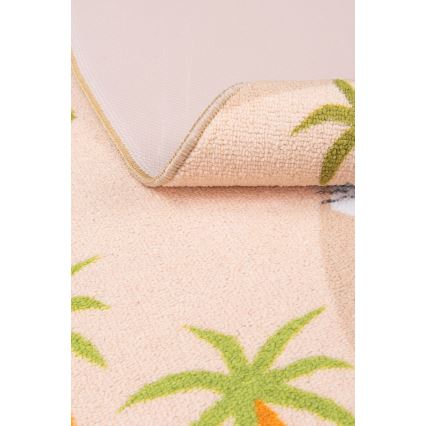 Rutschfester Kinderteppich ARES STREETS 160 cm beige/safari