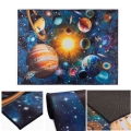 Rutschfester Kinderteppich PRINT 3D 120x160 cm Planeten/mehrfarbig