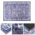 Rutschfester orientalischer Teppich PRINT SHINE 120x170 cm blau