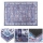Rutschfester orientalischer Teppich PRINT SHINE 120x170 cm blau