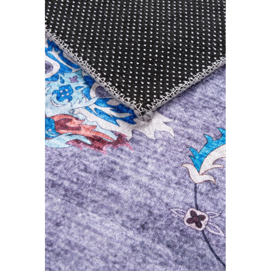 Rutschfester Orientteppich PRINT SHINE 70x140 cm blau