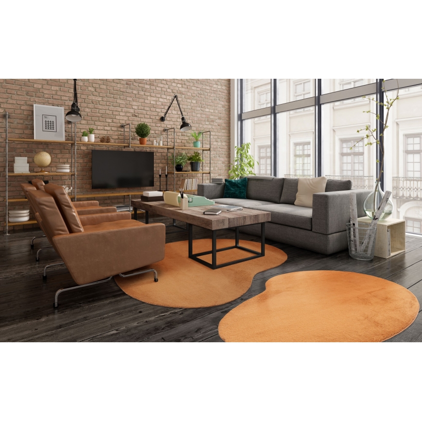 Rutschfester Teppich LOREN 120x170 cm, orange