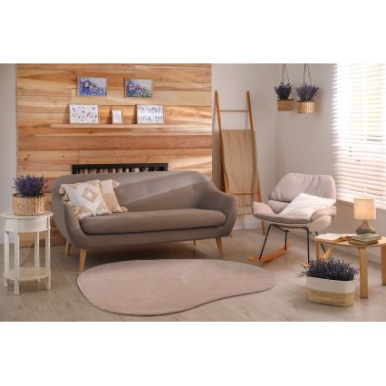 Rutschfester Teppich LOREN 160x230 cm beige