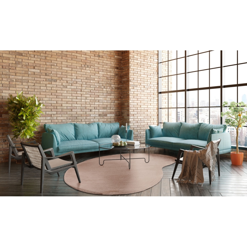 Rutschfester Teppich LOREN 160x230 cm beige