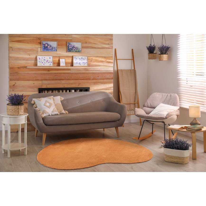 Rutschfester Teppich LOREN 160x230 cm orange