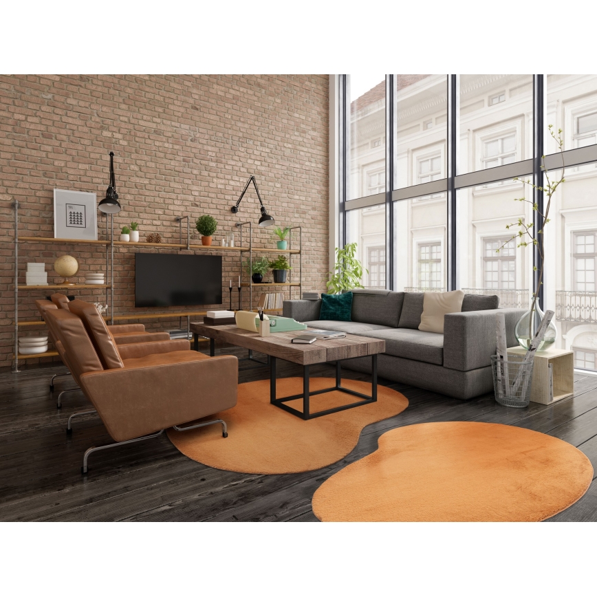 Rutschfester Teppich LOREN 160x230 cm orange