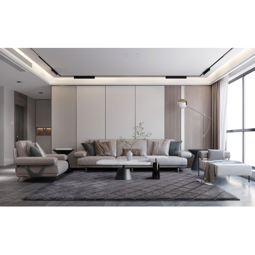 Rutschfester Teppich MODENA NEW 120x160 cm anthrazit