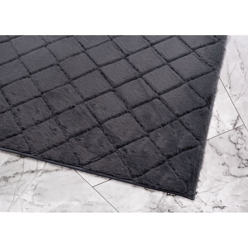 Rutschfester Teppich MODENA NEW 60x100 cm Anthrazit
