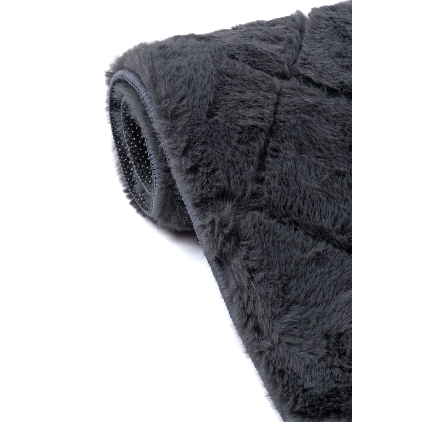 Rutschfester Teppich MODENA NEW 60x100 cm Anthrazit