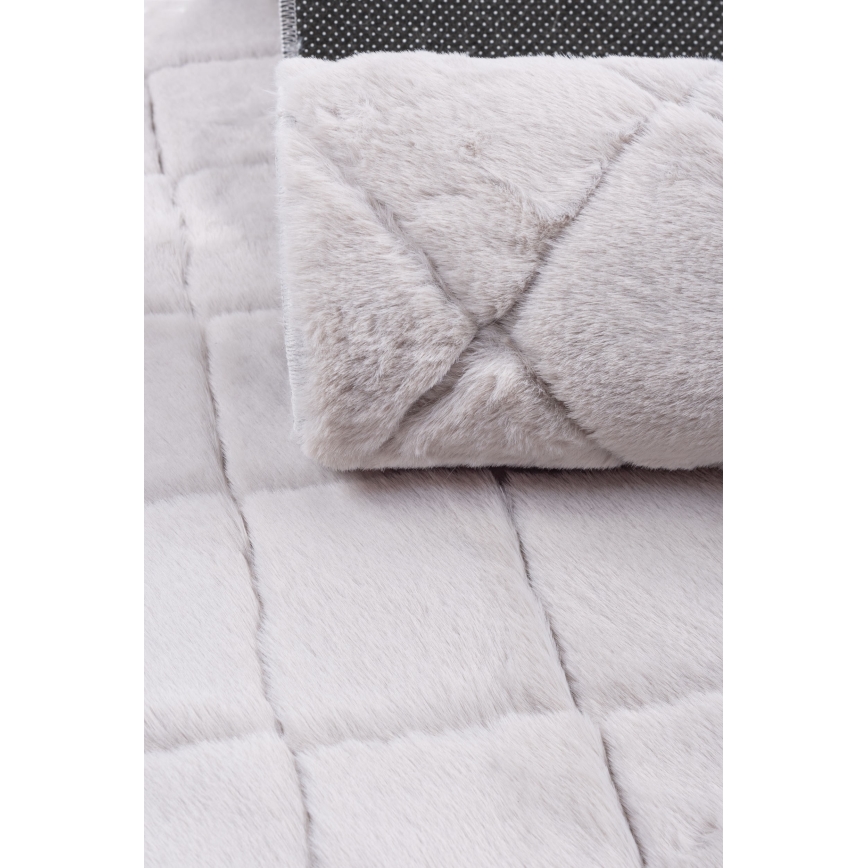 Rutschfester Teppich MODENA NEW 60x100 cm, hellgrau