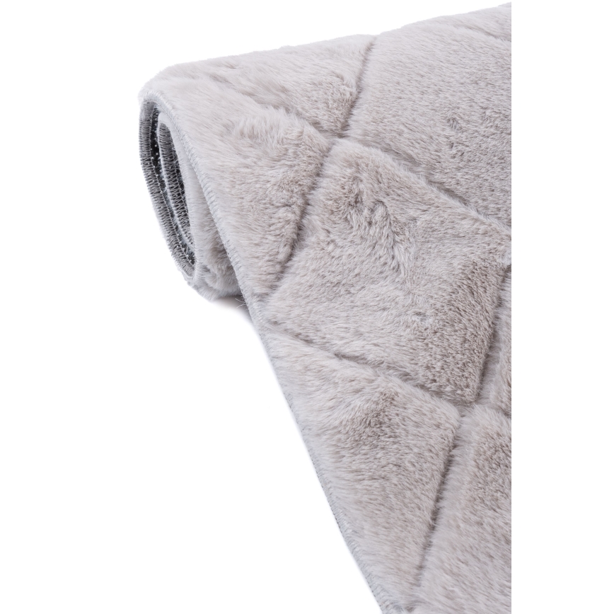 Rutschfester Teppich MODENA NEW 60x100 cm, hellgrau