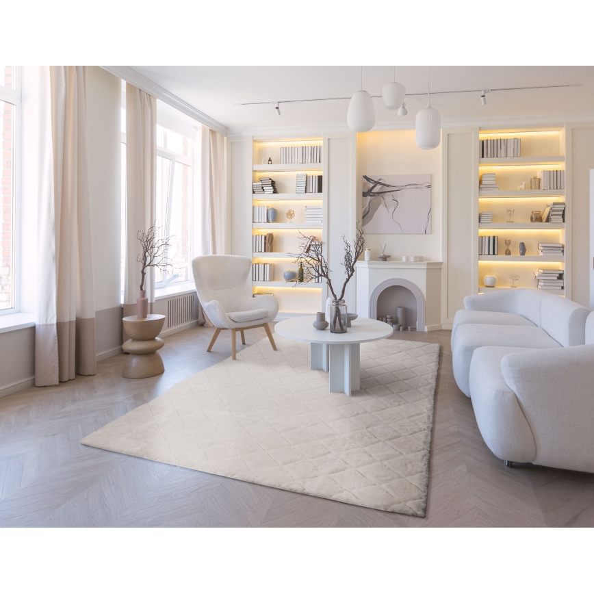 Rutschfester Teppich MODENA NEW 80x140 cm cremefarben