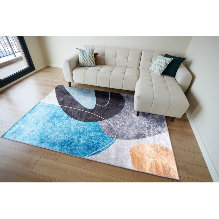 Rutschfester Teppich PRINT SHINE 160x230 cm, mehrfarbig
