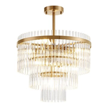 SABRINA Deckenleuchte mit Stange, 7xE14/40W/230V, Gold