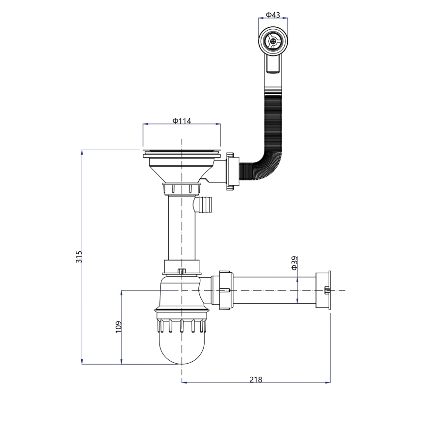 Samona - Küchenspüle SAMONA 77x44 cm Granit/Grau
