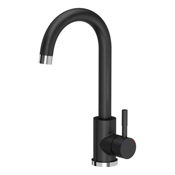 Samona - Spültischarmatur 32 cm Granit/Schwarz