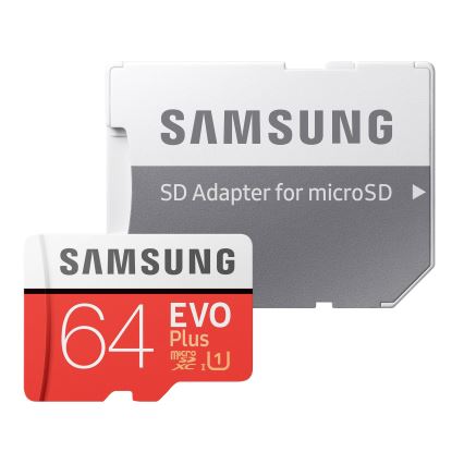 Samsung - MicroSDXC 64GB EVO+ U1 100MB/s + SD-Adapter