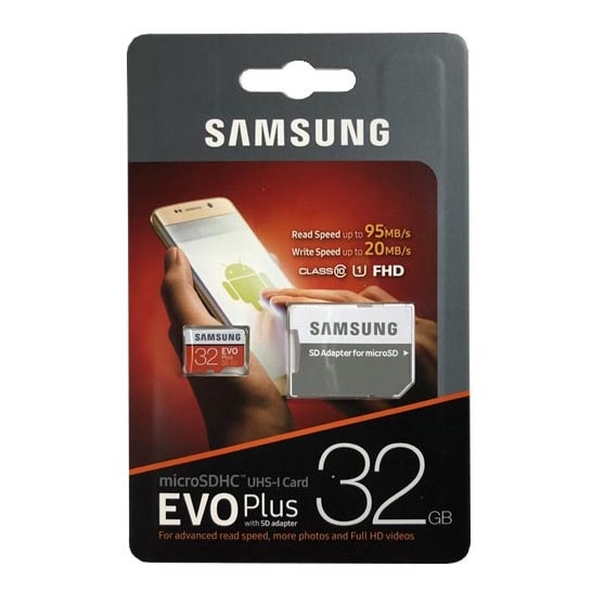 Samsung - MicroSDHC 32GB EVO+ U1 95MB/s + SD-Adapter