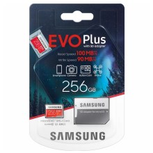 Samsung - MicroSDXC 256GB EVO+ U3 100MB/s + SD-Adapter