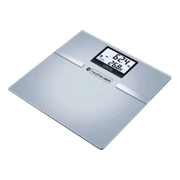 Sanitas SBF70BT - Smart-Diagnose-Personenwaage 3xAAA silbern