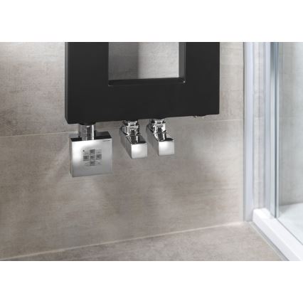 Sapho - Anschlusssatz für Eckventile CUBE, 2 Stück, Hochglanz-Chrom