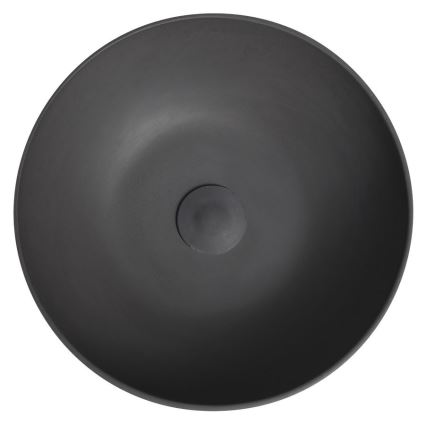 Sapho - Aufsatz-Waschbecken FORMIGO Ø 39 cm Beton/Anthrazit