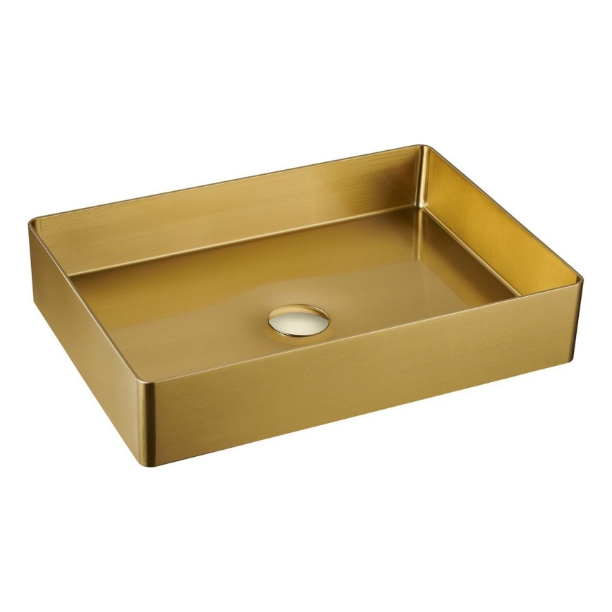 Sapho - Aufsatzwaschbecken AURUM 50 x 35 cm mattgold