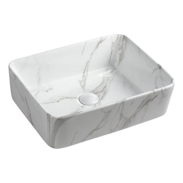 Sapho - Aufsatzwaschbecken DALMA 47,5 x 37,5 cm, Keramik/Carrara