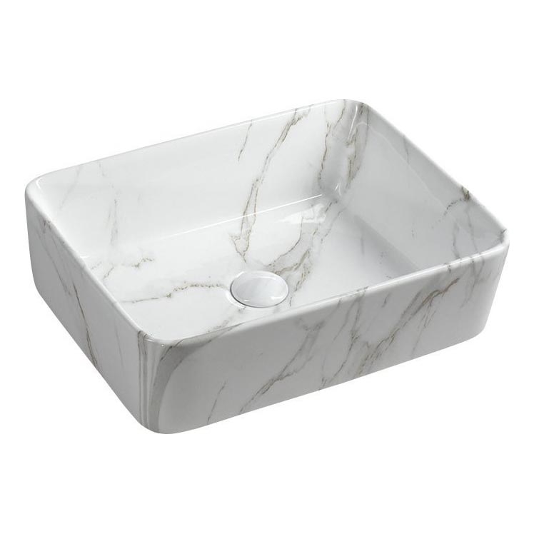 Sapho - Aufsatzwaschbecken DALMA 47,5 x 37,5 cm, Keramik/Carrara