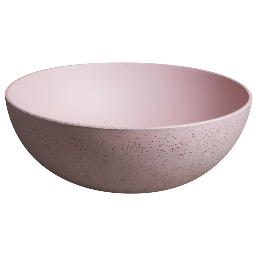 Sapho - Aufsatzwaschbecken FORMIGO Ø 39 cm Beton/rosa