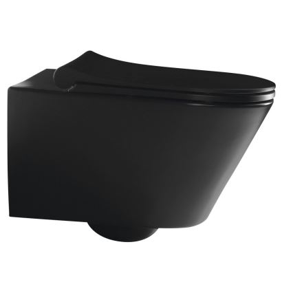 Sapho - AVVA Wand-WC, Keramik/Schwarz