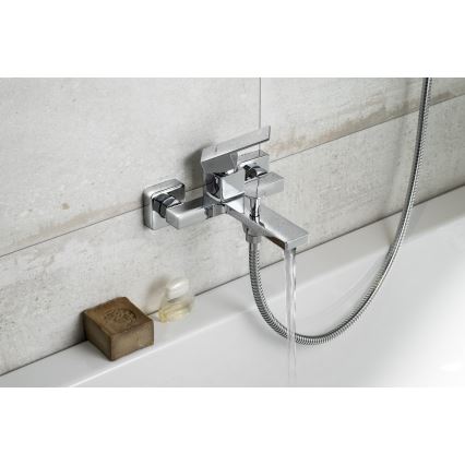 Sapho - Badewannenarmatur CUBEMIX glänzendes Chrom