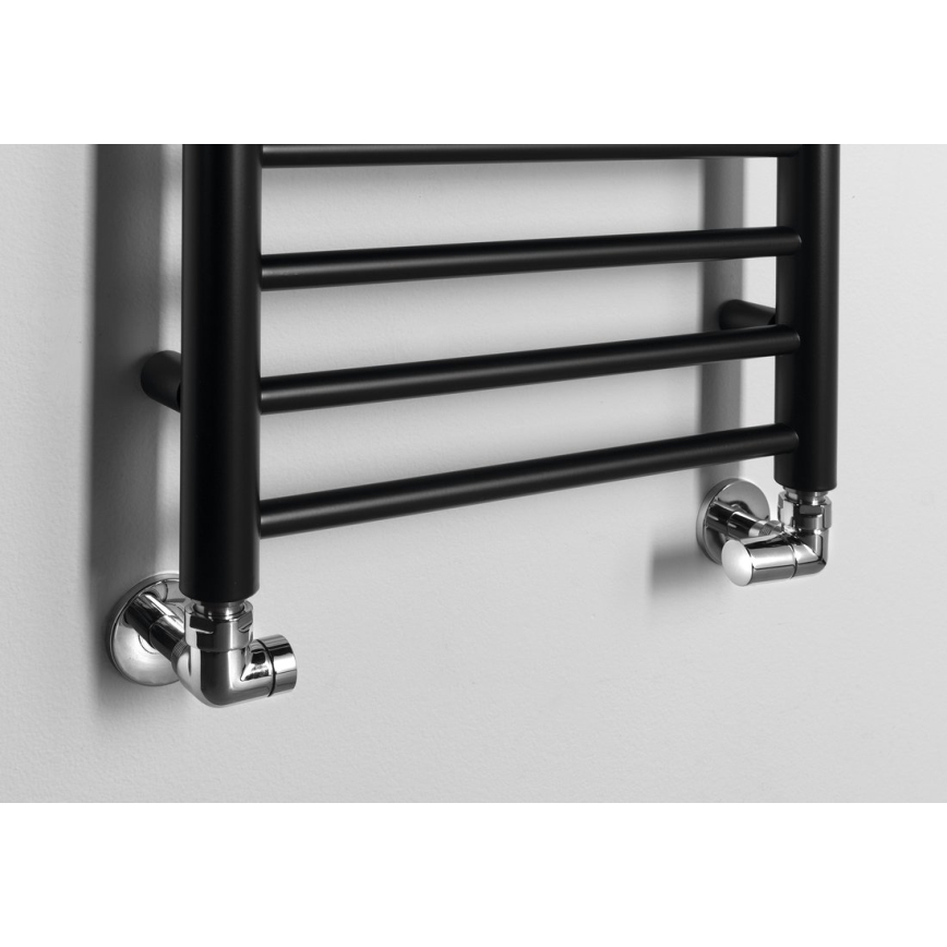 Sapho - Badheizkörper DINA, 477 W, 40 x 156 cm, matt schwarz