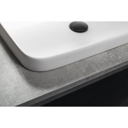 Sapho - Einbauwaschbecken 55x39 cm Keramik/weiß