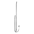 Sapho - Elektrischer Handtuchheizkörper mit Timer DUOPASSO 45W 170x12 cm polierter Chrom