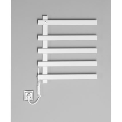 Sapho - Elektrischer Handtuchwärmer ELCOR 63W 52x48 cm mattweiß
