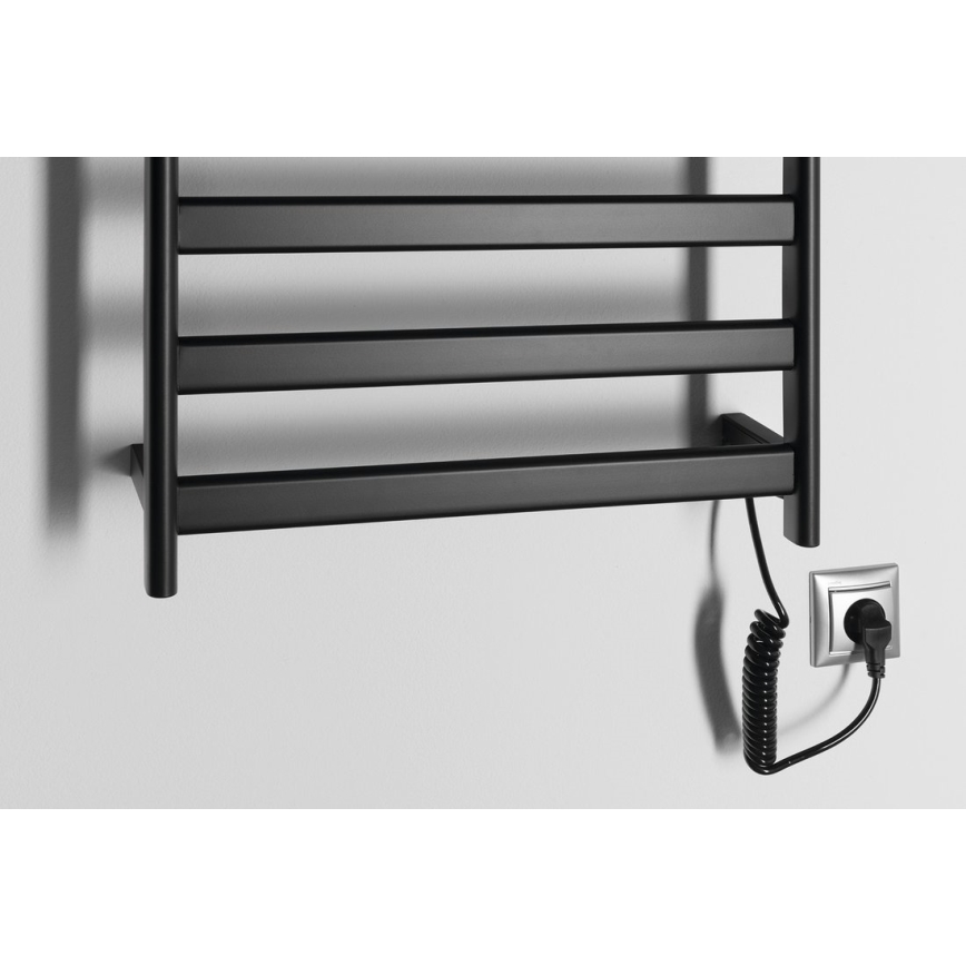 Sapho - Elektrischer Handtuchwärmer ELIAS 105 W 73 x 49 cm matt schwarz