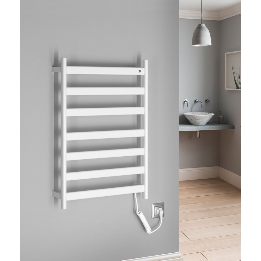 Sapho - Elektrischer Handtuchwärmer ELIAS 105 W 73 x 49 cm mattweiß