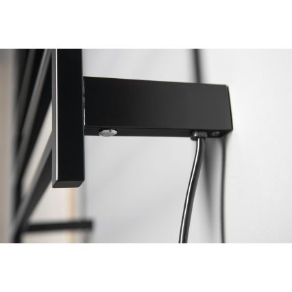 Sapho - Elektrischer Handtuchwärmer ELZOR 60W/230V 47x50 cm matt schwarz