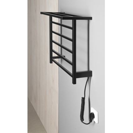Sapho - Elektrischer Handtuchwärmer ELZOR 60W 47x50 cm matt schwarz