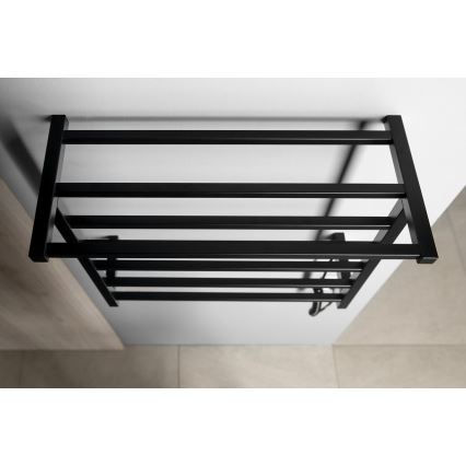 Sapho - Elektrischer Handtuchwärmer ELZOR 60W 47x50 cm matt schwarz