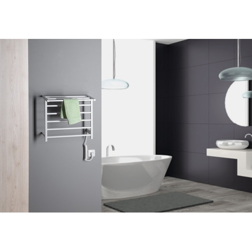 Sapho - Elektrischer Handtuchwärmer ELZOR 60W  47x50 cm mattweiß