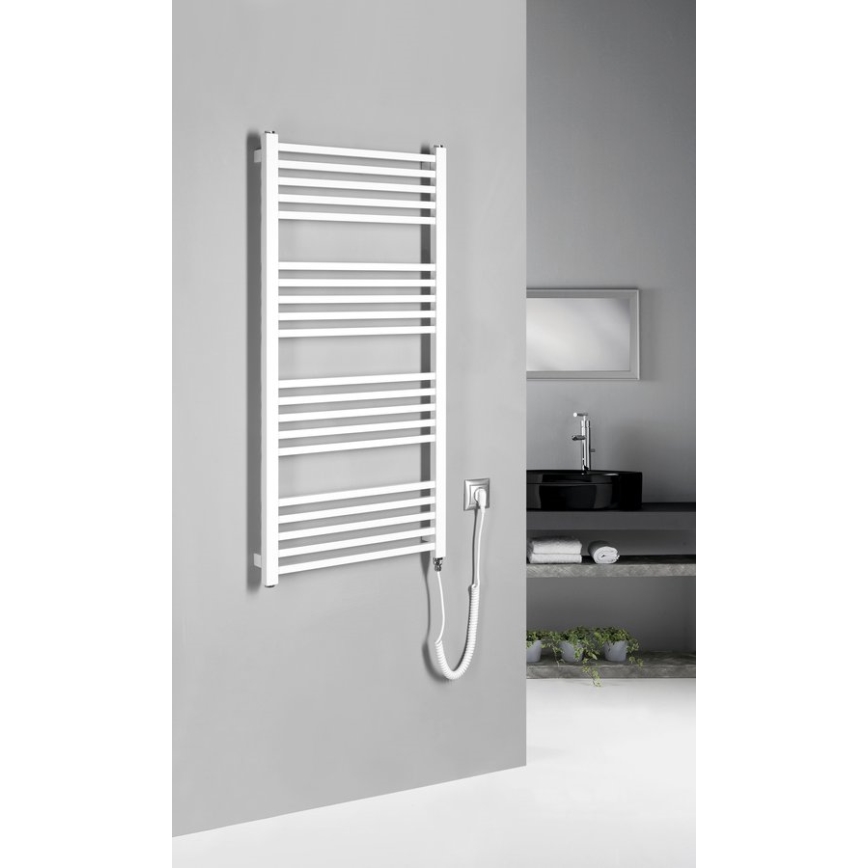 Sapho - Elektrischer Handtuchwärmer METRO-E 400W 106x50 cm weiß
